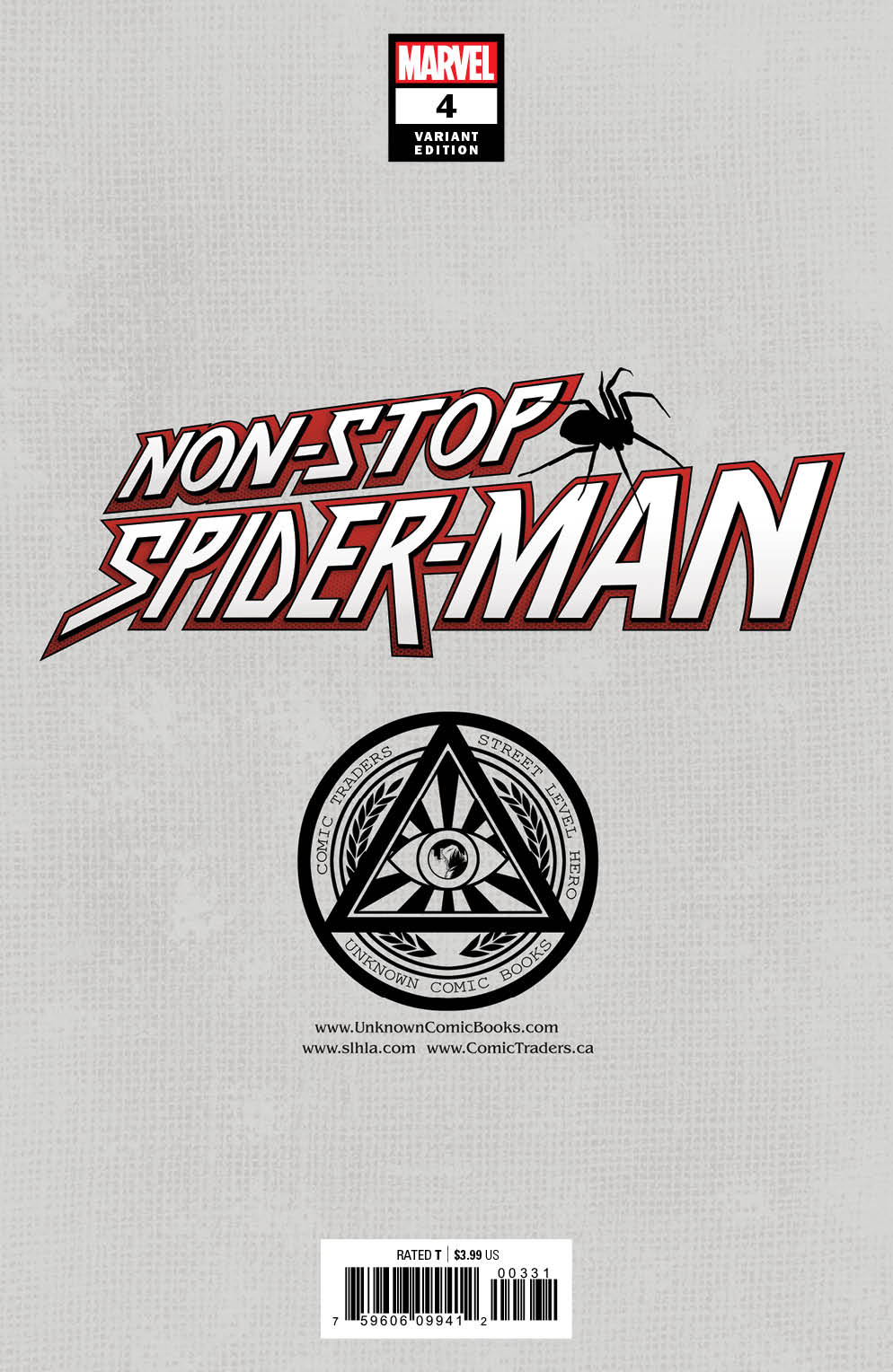 Non - Stop Spider - Man #4 Unknown Comics Gabriele Dell'Otto Exclusive Var (07/28/2021) (08/25/2021) - East Coast Comics