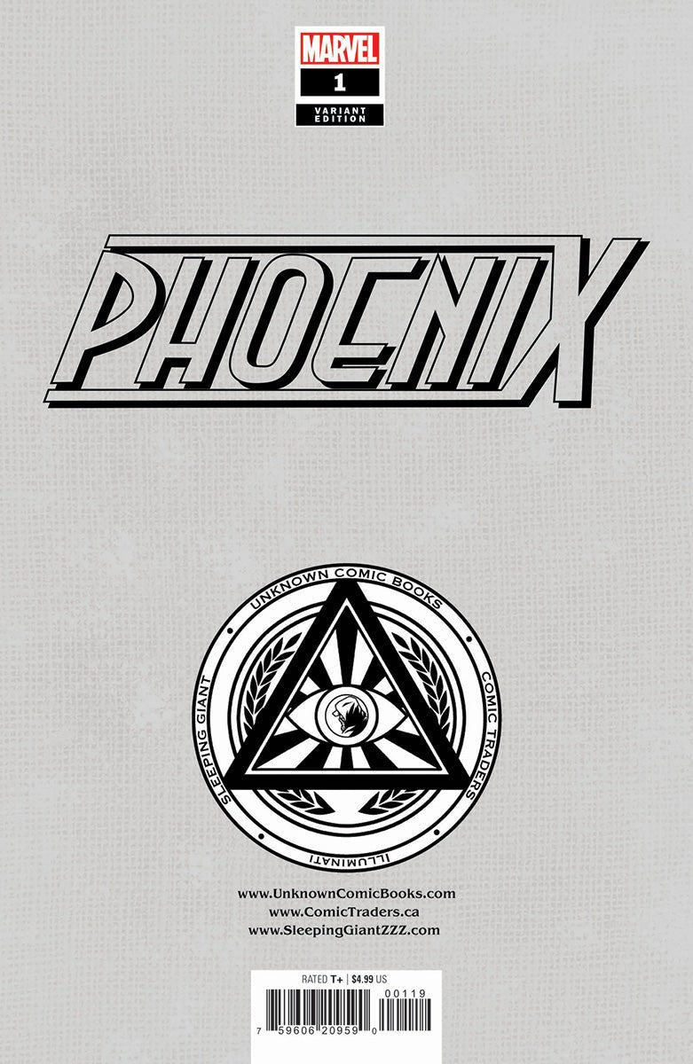 Phoenix 1 Unknown Comics Nathan Szerdy Virgin Exclusive Var (07/17/2024) - East Coast Comics