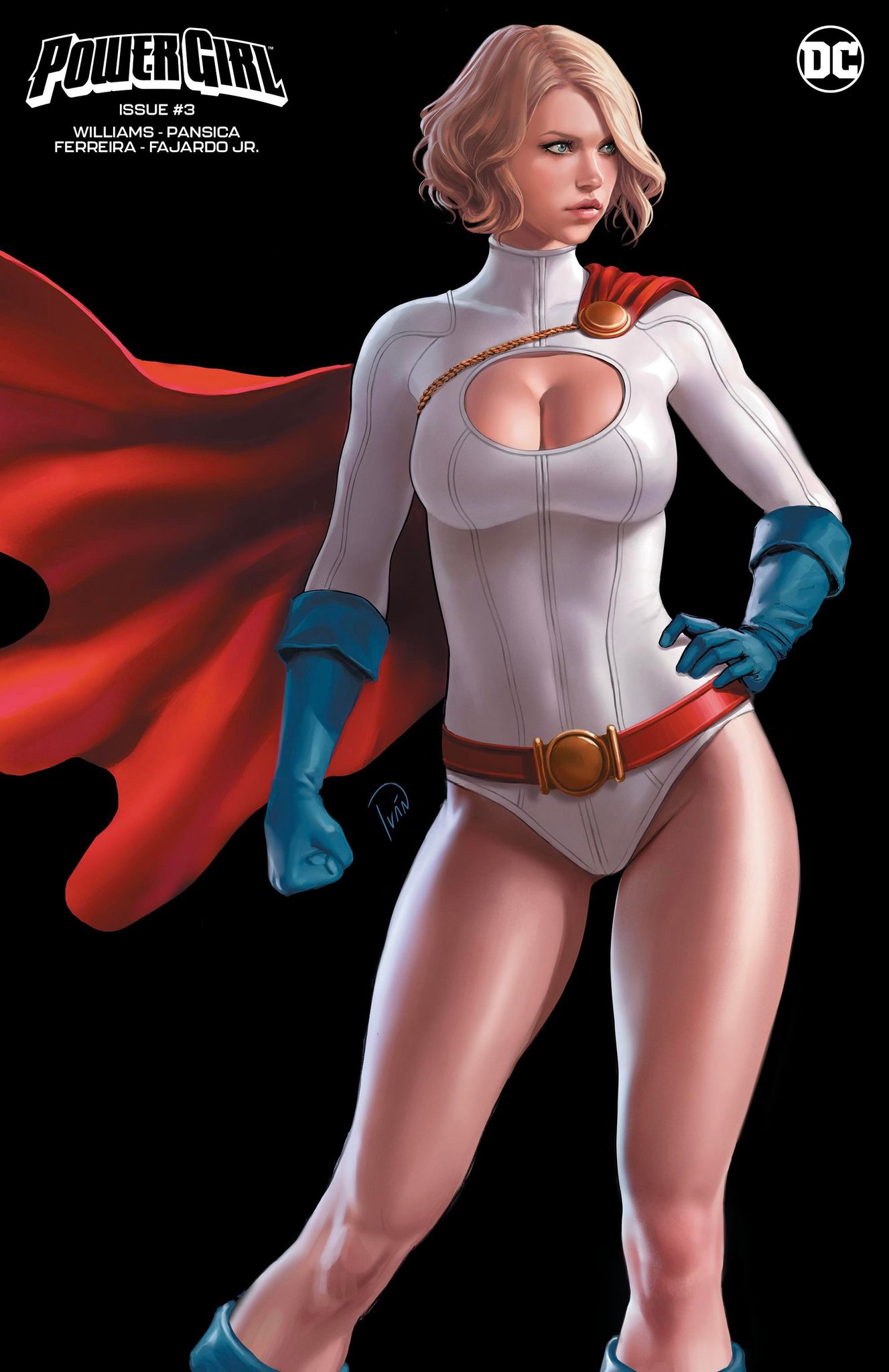 Power Girl 3 Ivan Talavera (616) Exclusive Minimal Virgin Var (12/13/2023) - East Coast Comics