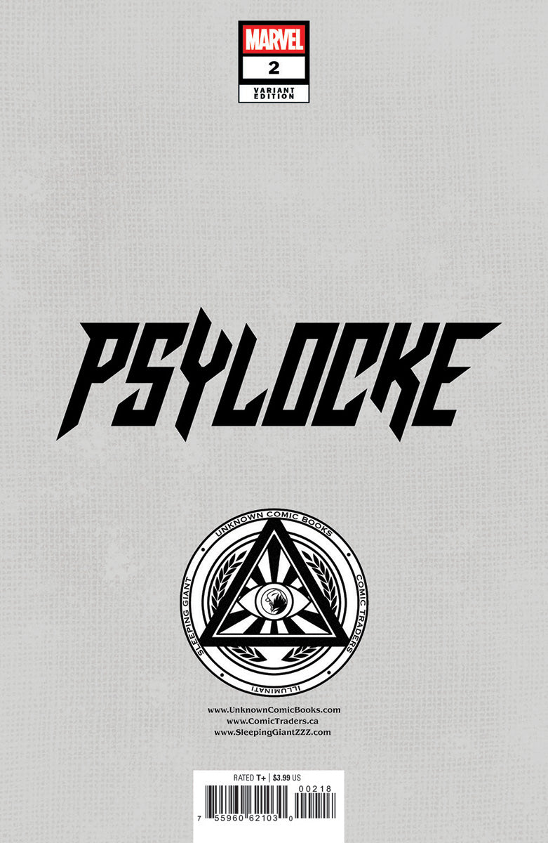 Psylocke 2 Unknown Comics Nathan Szerdy Exclusive Var (12/18/2024) - East Coast Comics