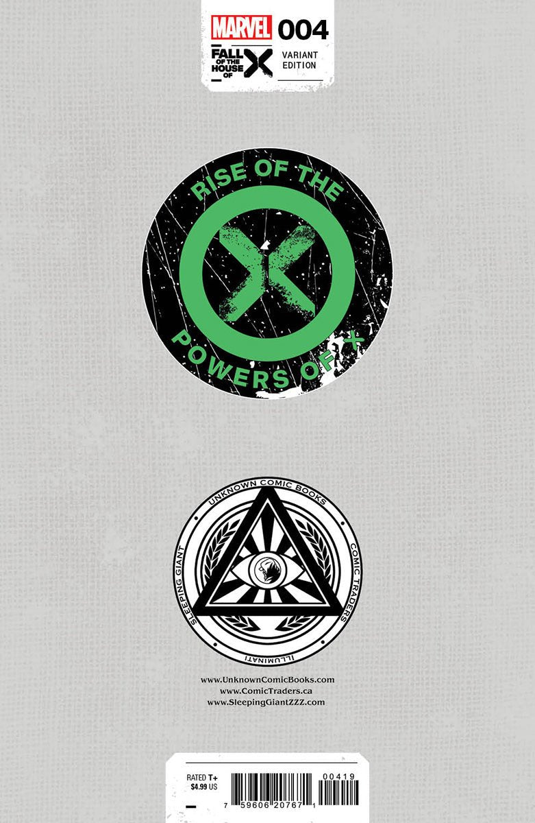 Rise Of The Powers Of X #4 Unknown Comics David Nakayama Exclusive Virgin Variant [Fhx] (04/24/2024) - East Coast Comics