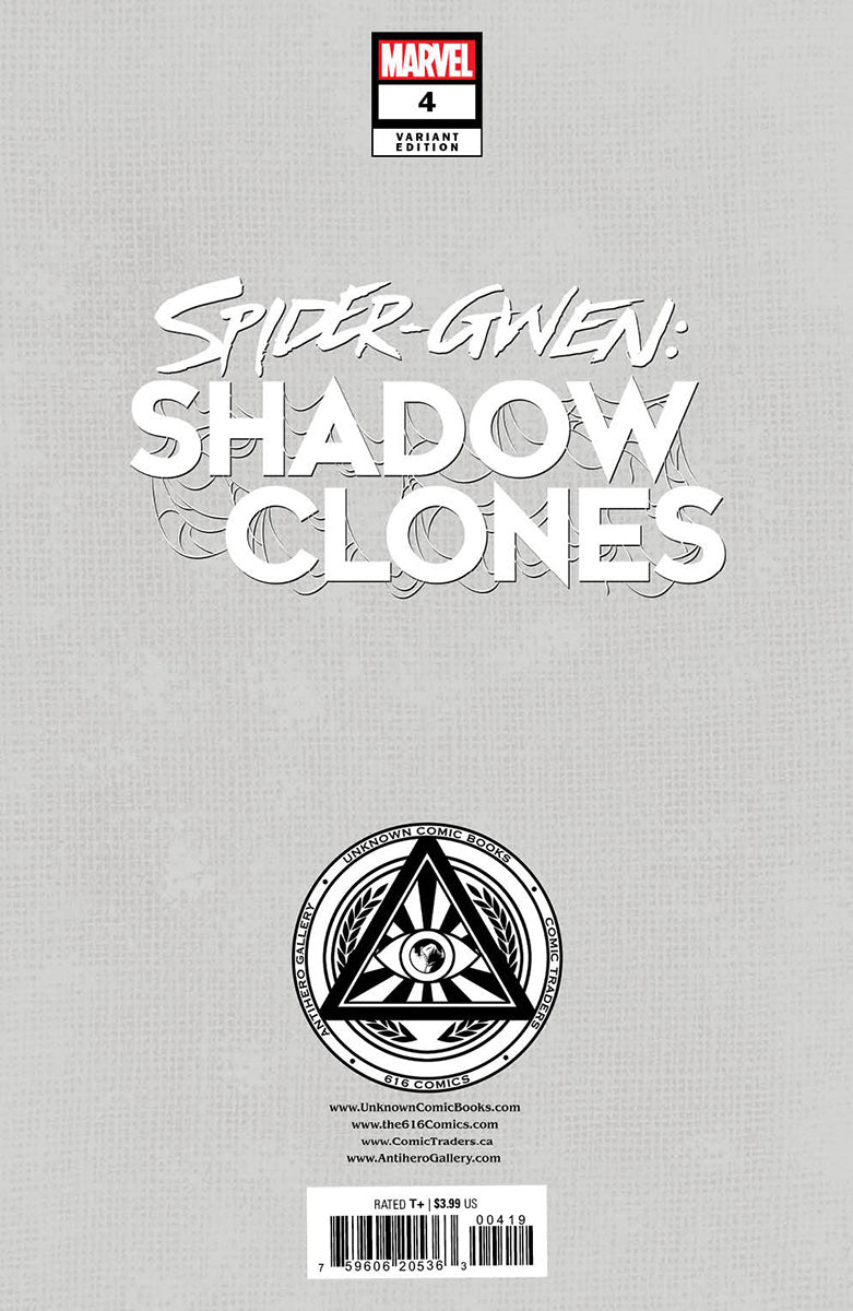 Spider - Gwen: Shadow Clones 4 Unknown Comics Kael Ngu Exclusive Var (06/14/2023) - East Coast Comics