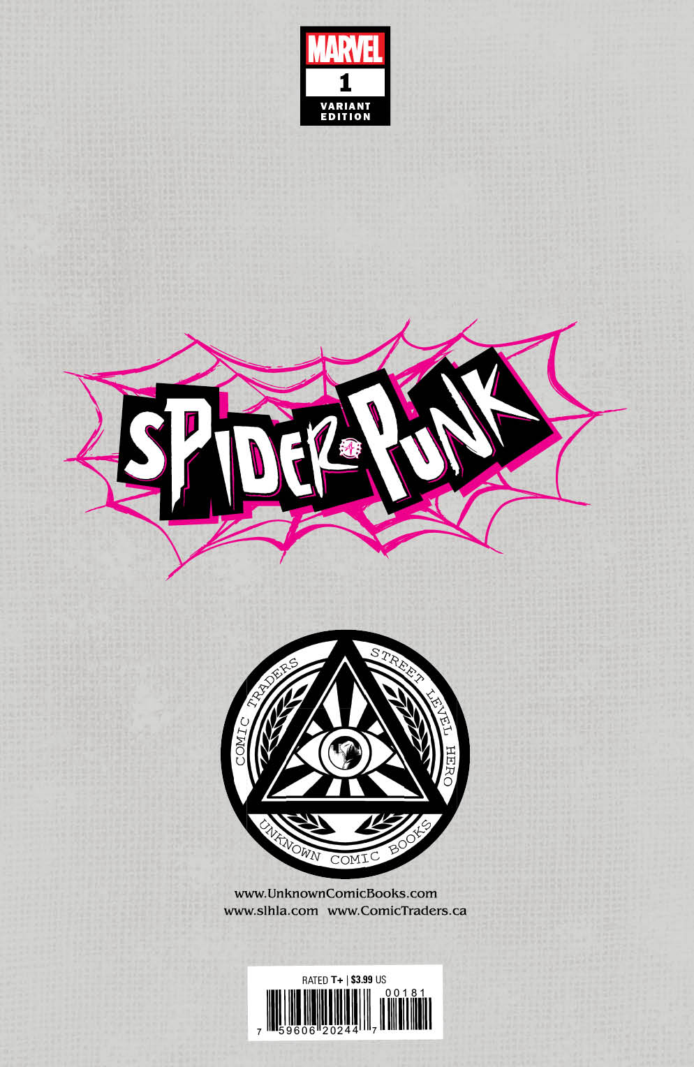 Spider - Punk 1 Unknown Comics Tony Daniel Exclusive Var (04/06/2022) - East Coast Comics