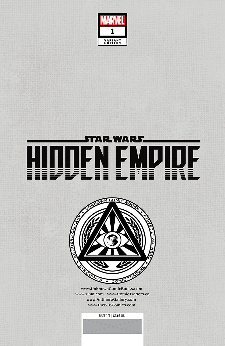 Star Wars: Hidden Empire #1 Unknown Comics Patch Zircher Exclusive Var (11/16/2022) - East Coast Comics
