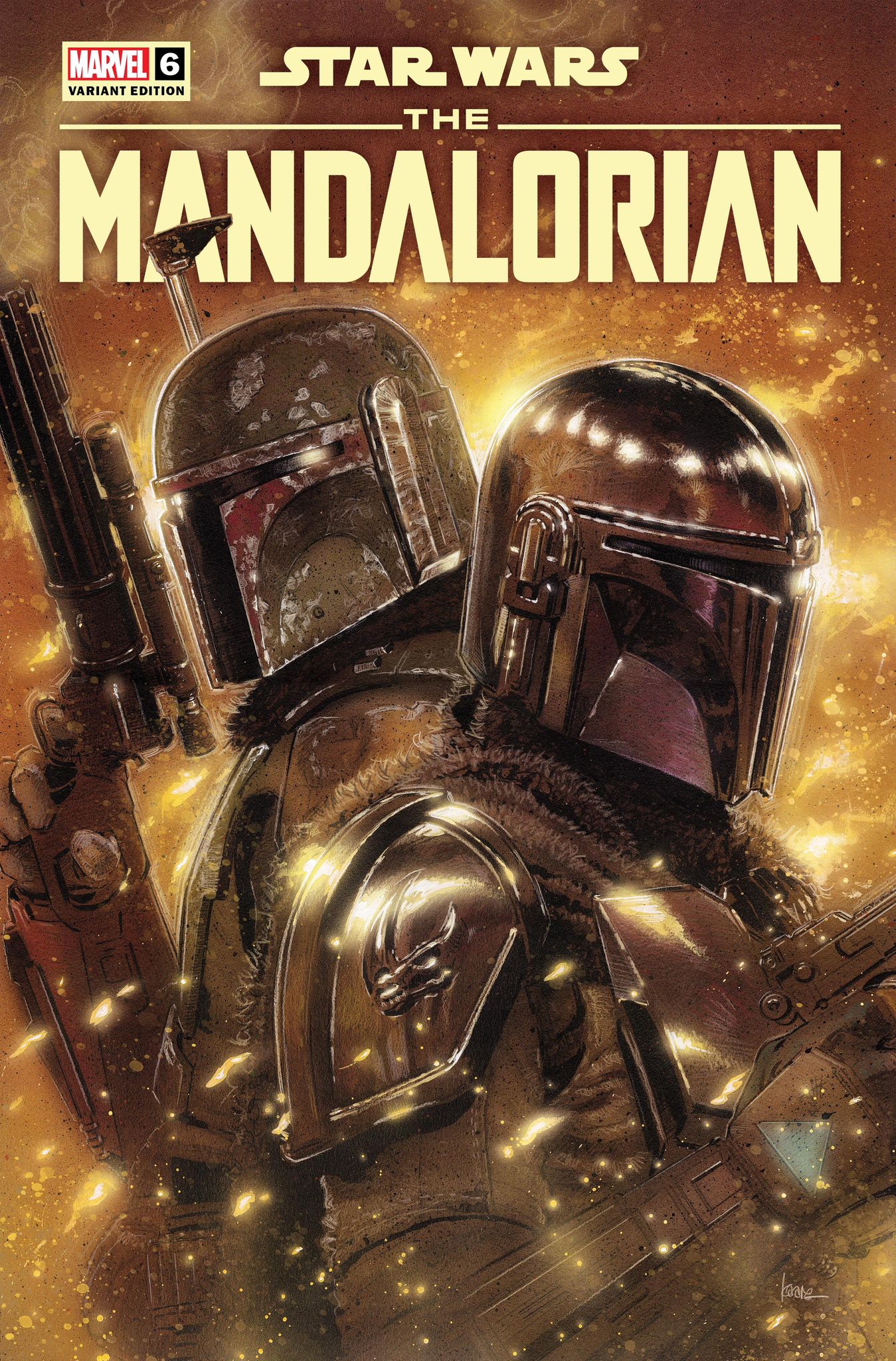 Star Wars: The Mandalorian Season 2 6 Unknown Comics Kaare Andrews Exclusive Var (11/15/2023) - East Coast Comics