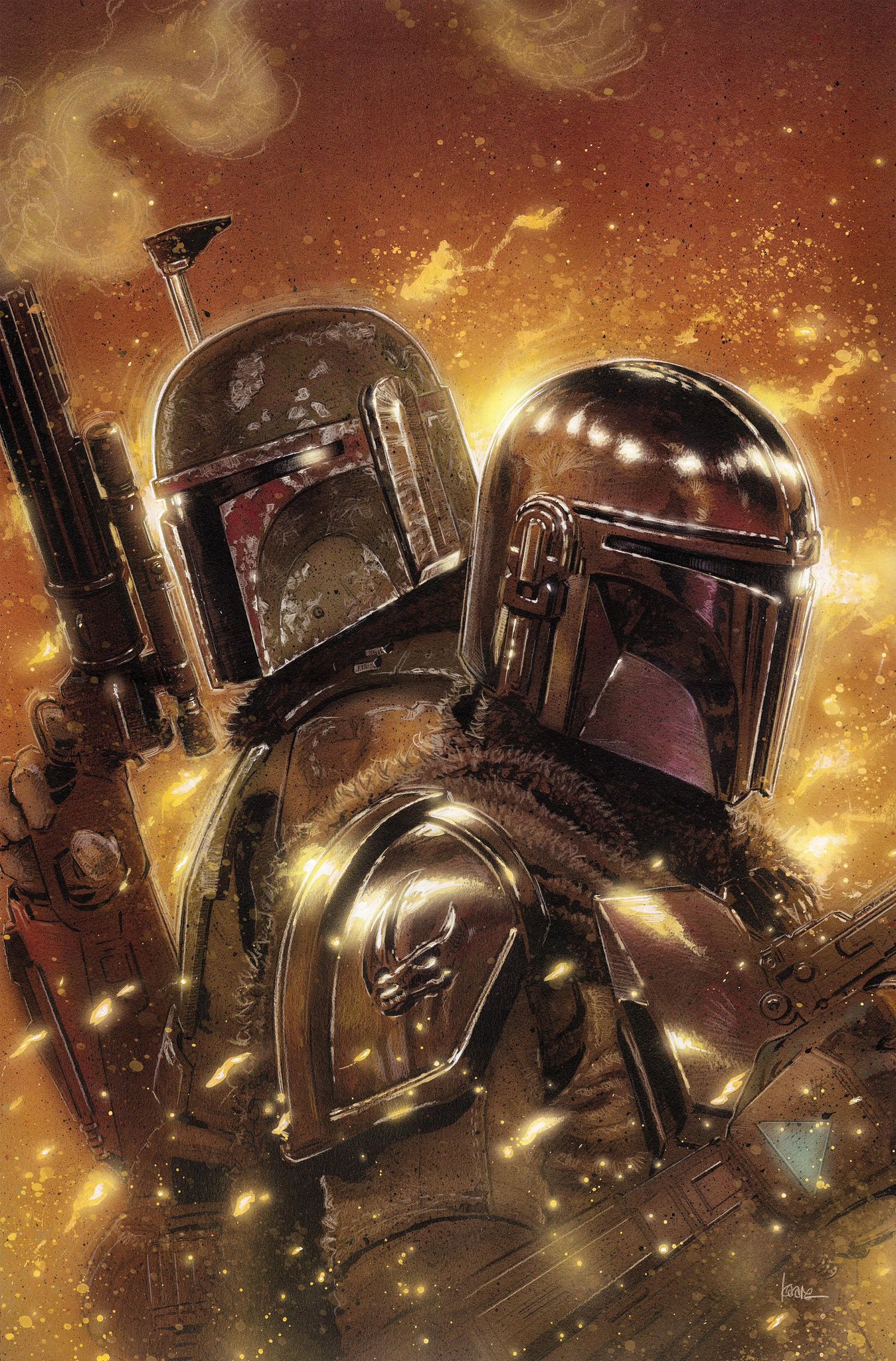 Star Wars: The Mandalorian Season 2 #6 Unknown Comics Kaare Andrews Exclusive Virgin Var (11/15/2023) - East Coast Comics