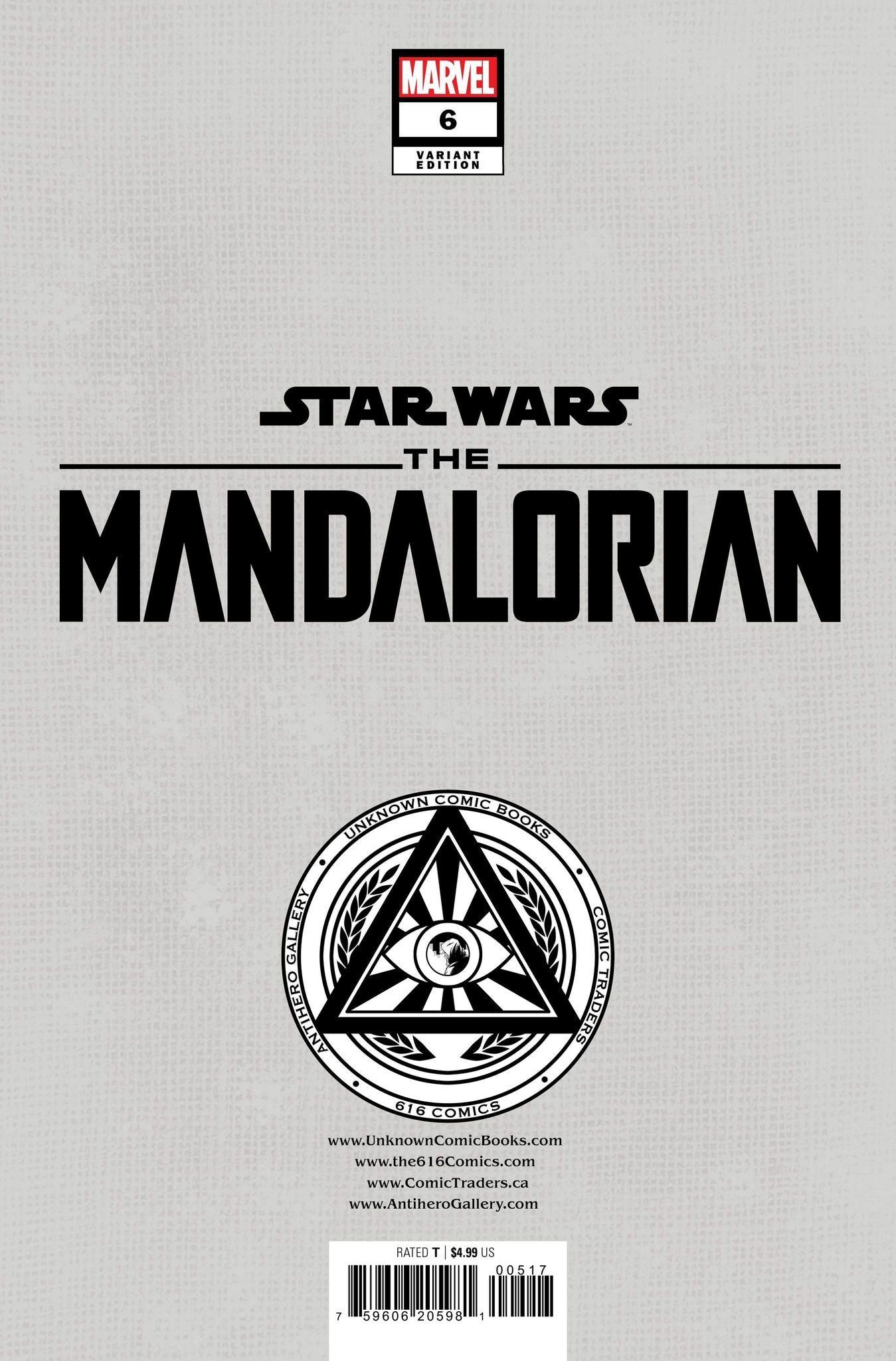 Star Wars: The Mandalorian Season 2 #6 Unknown Comics Kaare Andrews Exclusive Virgin Var (11/15/2023) - East Coast Comics