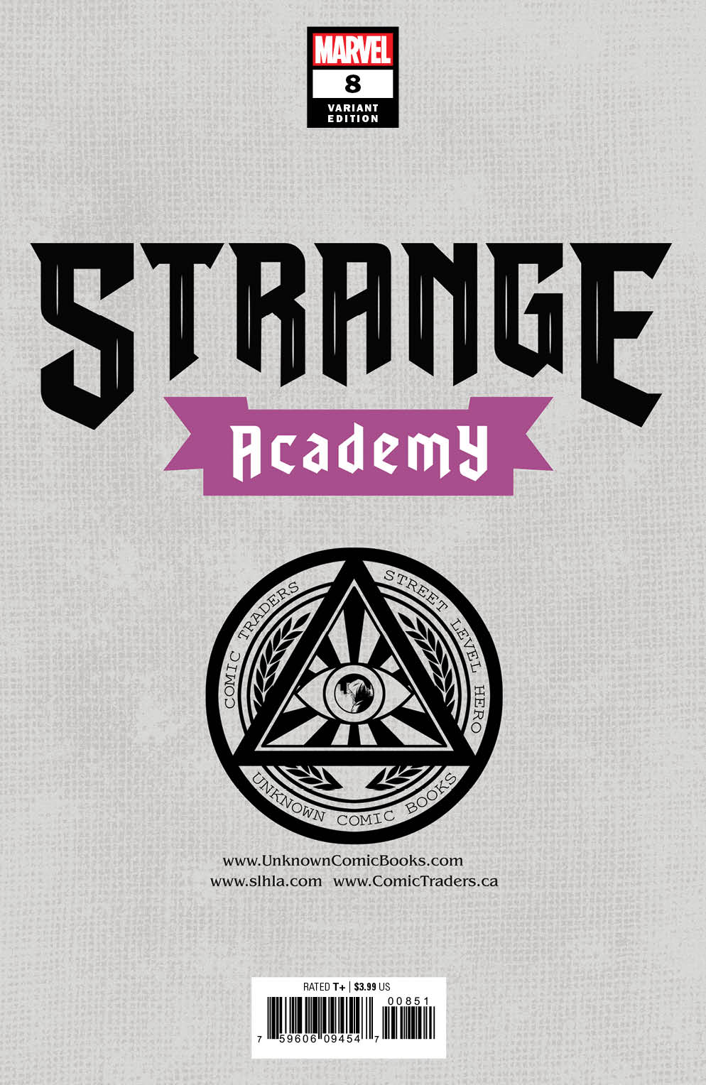 Strange Academy #9 Unknown Comics Taurin Clarke Exclusive Virgin Var (03/10/2021) - East Coast Comics