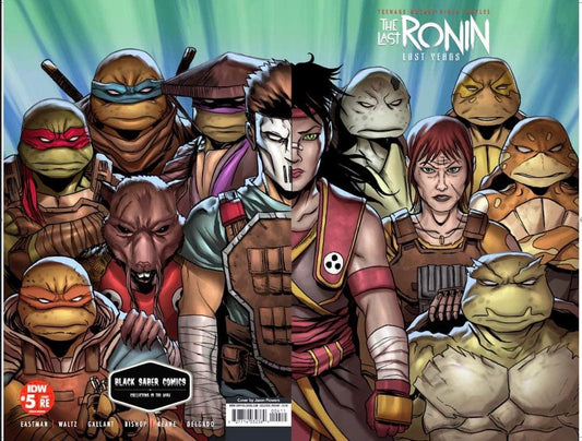 Teenage Mutant Ninja Turtles: The Last Ronin - The Lost Years 5 Jason Flowers Black Saber Comics Exclusive LTD 333 - East Coast Comics