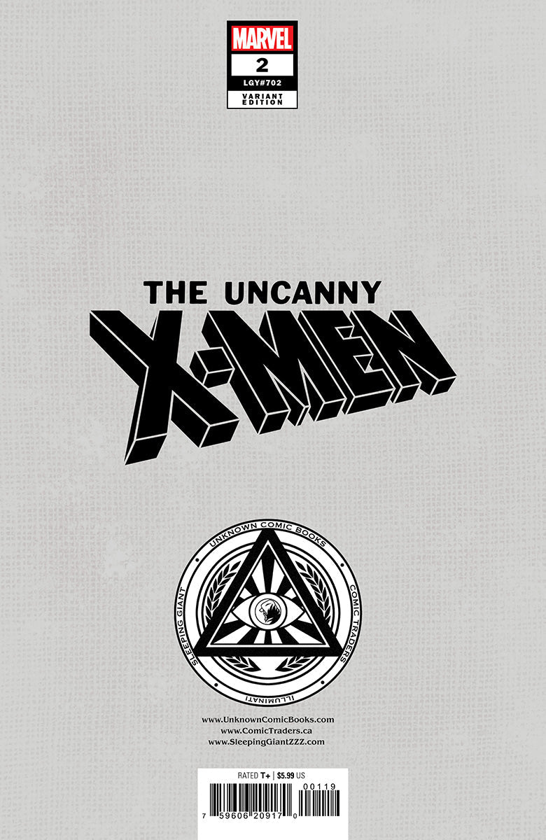 Uncanny X - Men #2 Unknown Comics Exclusive Nathan Szerdy Var (09/11/2024) - East Coast Comics