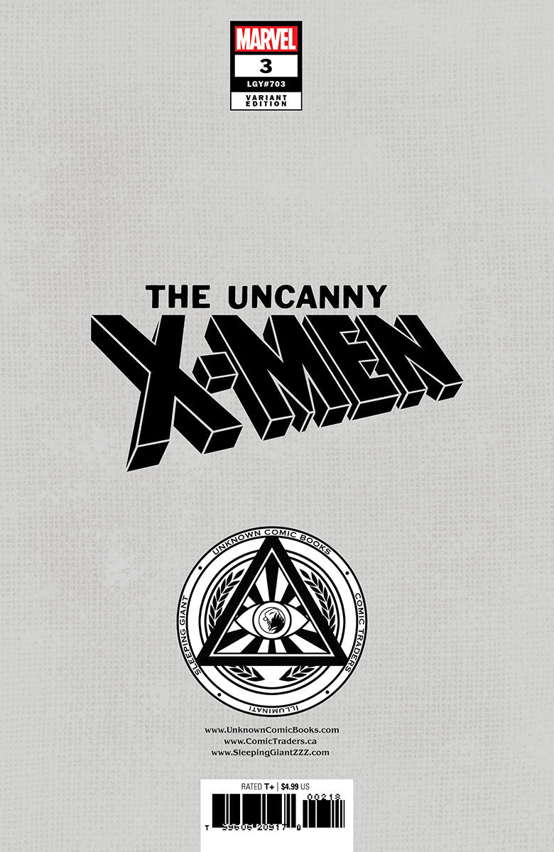 Uncanny X - Men 3 Unknown Comics Exclusive Tyler Kirkham Connecting Var (09/25/2024) - East Coast Comics