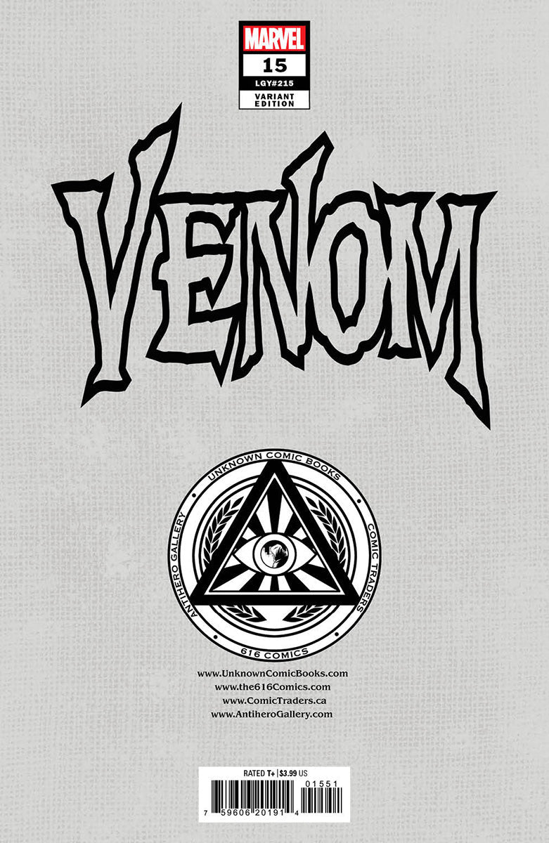 Venom 15 [Dwb] Unknown Comics Marco Mastrazzo Exclusive Var (01/18/2023) - East Coast Comics