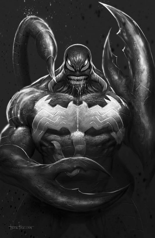 Venom 30 GRAY SCALE Tyler Kirkham Exclusive Virgin Var (11/18/2020) - East Coast Comics