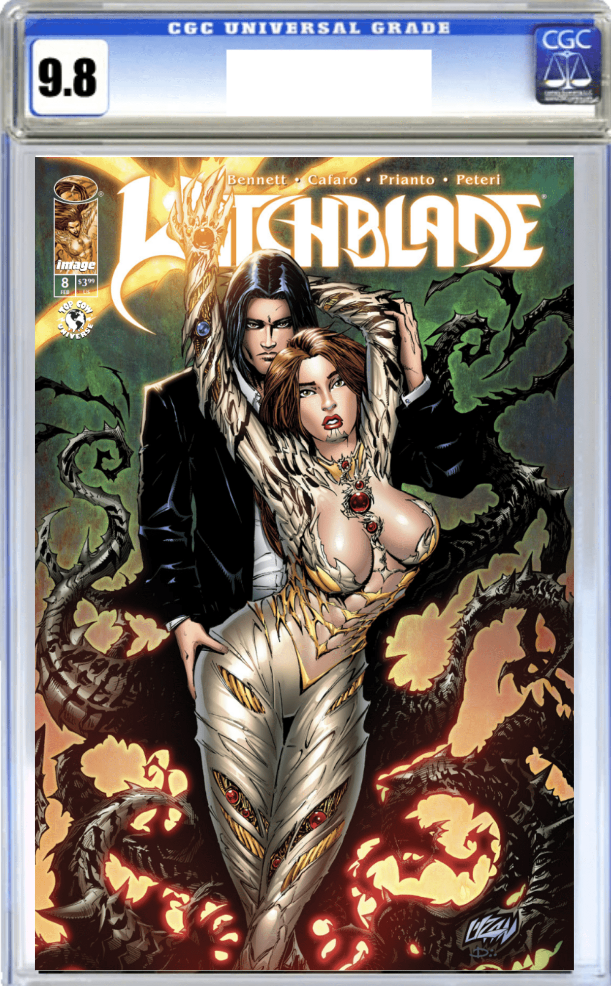 Witchblade 8 East Coast Comics Exclusive Franck Uzan Variant - CGC 9.8 - East Coast Comics