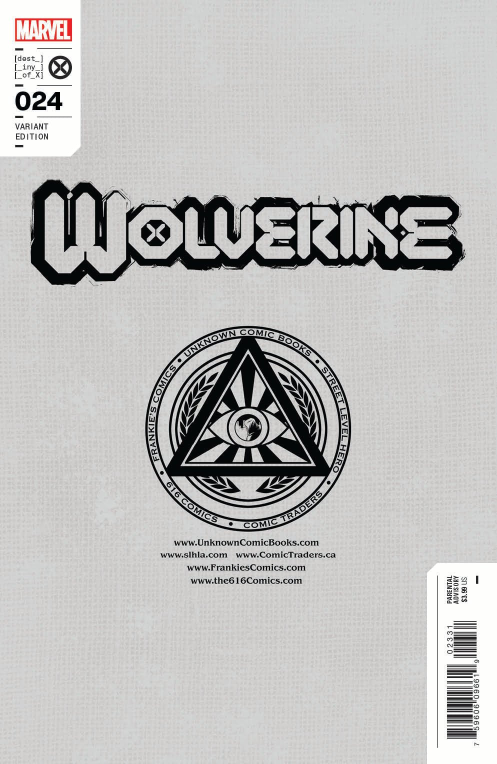 Wolverine #24 Unknown Comics Tony Daniel Exclusive Virgin Var (09/07/2022) - East Coast Comics