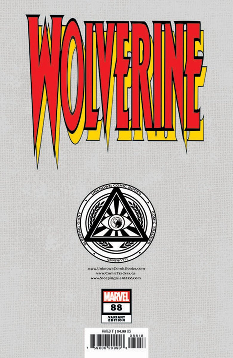 Wolverine 88 Unknown Comics David Nakayama Facsimile Exclusive Color Bleed Var (07/24/2024) - East Coast Comics