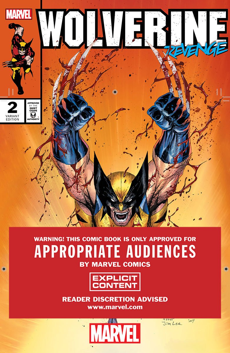 Wolverine Revenge 2 Red Band Unknown Comics Exclusive Tyler Kirkham Var [Polybagged] Explicit Content (09/25/2024) - East Coast Comics