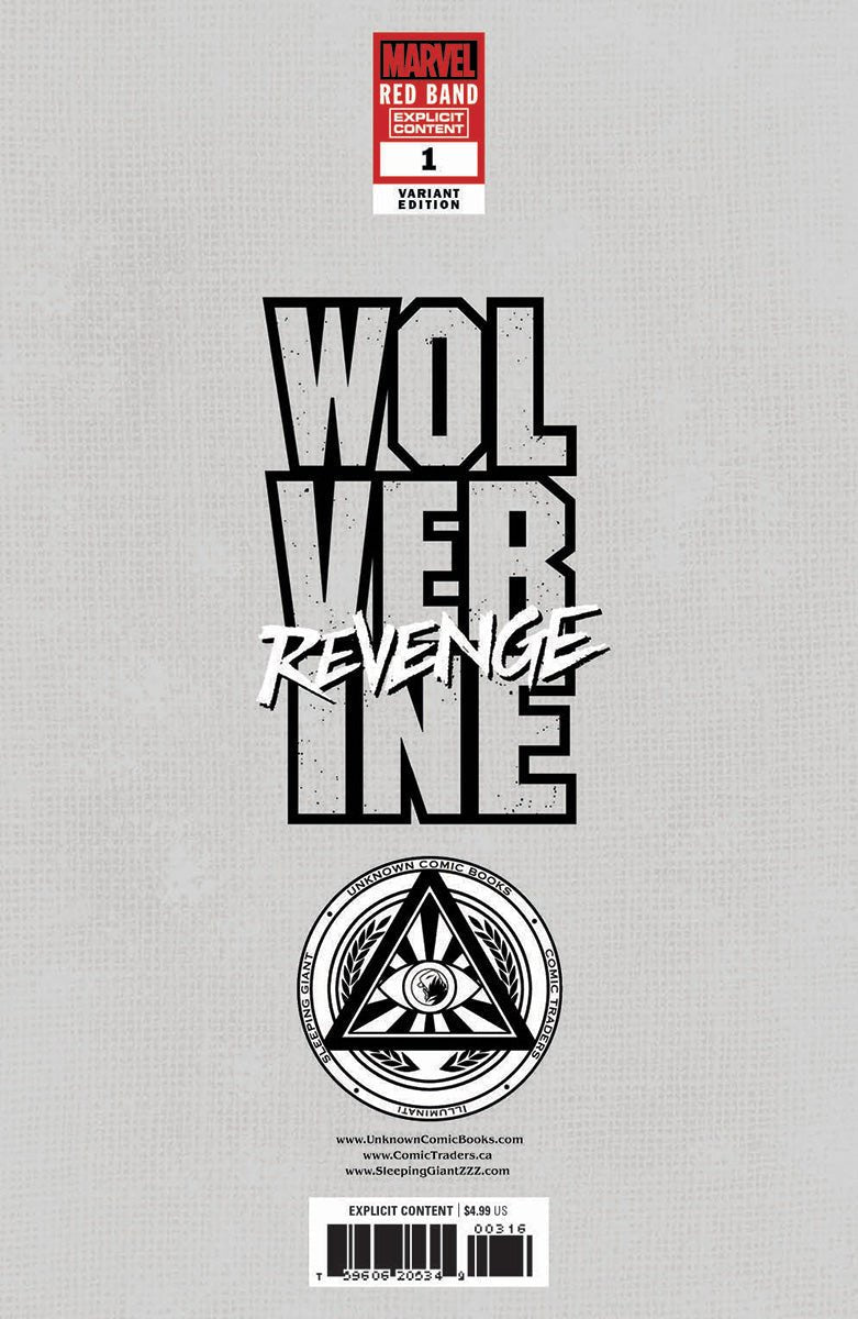 Wolverine: Revenge - Red Band 1 Unknown Comics Puppetter Lee Exclusive Var [Polybagged] Explicit Content (08/21/2024) - East Coast Comics