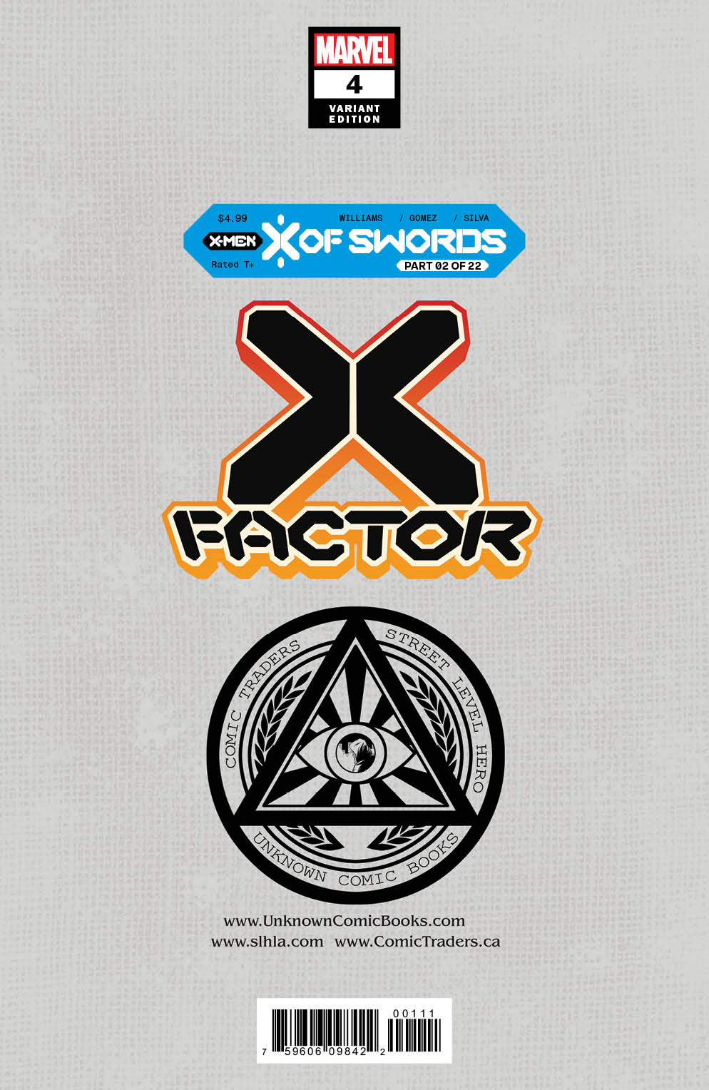X - Factor #4 Unknown Comics Lucas Werneck Exclusive Virgin Var Xos (09/30/2020) - East Coast Comics