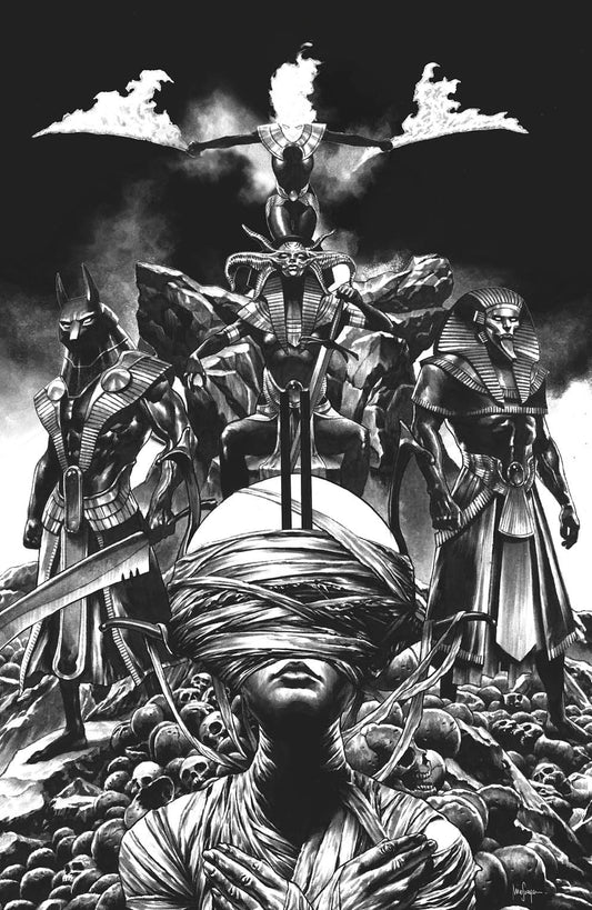 X Of Swords Stasis 1 Unknown Comics Mico Suayan Exclusive B&W Virgin Var (10/28/2020) - East Coast Comics